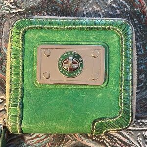 Marc Jacobs Green Leather Wallet